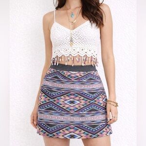 American Eagle Boho Aztec Mini Skirt | Festival Western Y2K | Size 12 Large NWOT